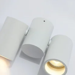 Lámpara de techo Arcchio Gesina, 2 luces, blanco, aluminio, 17,5 cm