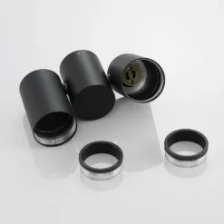 Lámpara de techo Arcchio Gesina, 2 luces, negro, aluminio, 17,5 cm