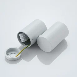 Lámpara de techo Arcchio Gesina, 1 luz, blanca, aluminio, 11,6 cm