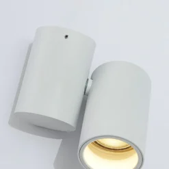 Lámpara de techo Arcchio Gesina, 1 luz, blanca, aluminio, 11,6 cm