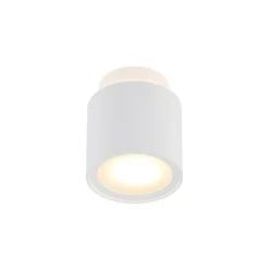 Lámpara de techo Arcchio Walisa, Ø 10 cm, blanca, difusor, GU10
