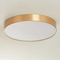 Lámpara de techo Aurelia atenuable, dorada, 60 cm