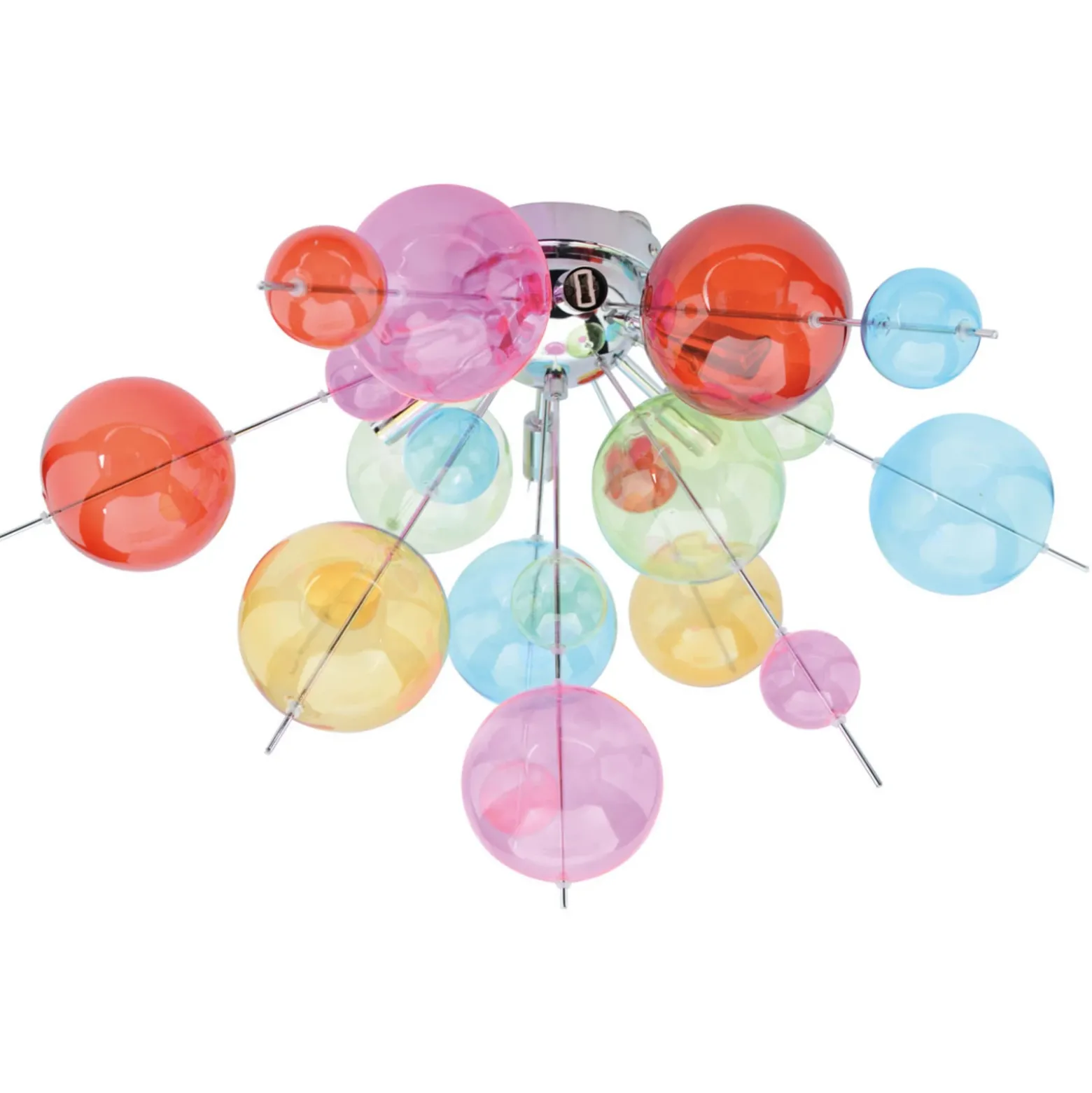 Lámpara de techo Aurinia Ø57cm pantallas coloridas