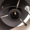 Lámpara de techo Beth con vidrio de humo, 3 luces