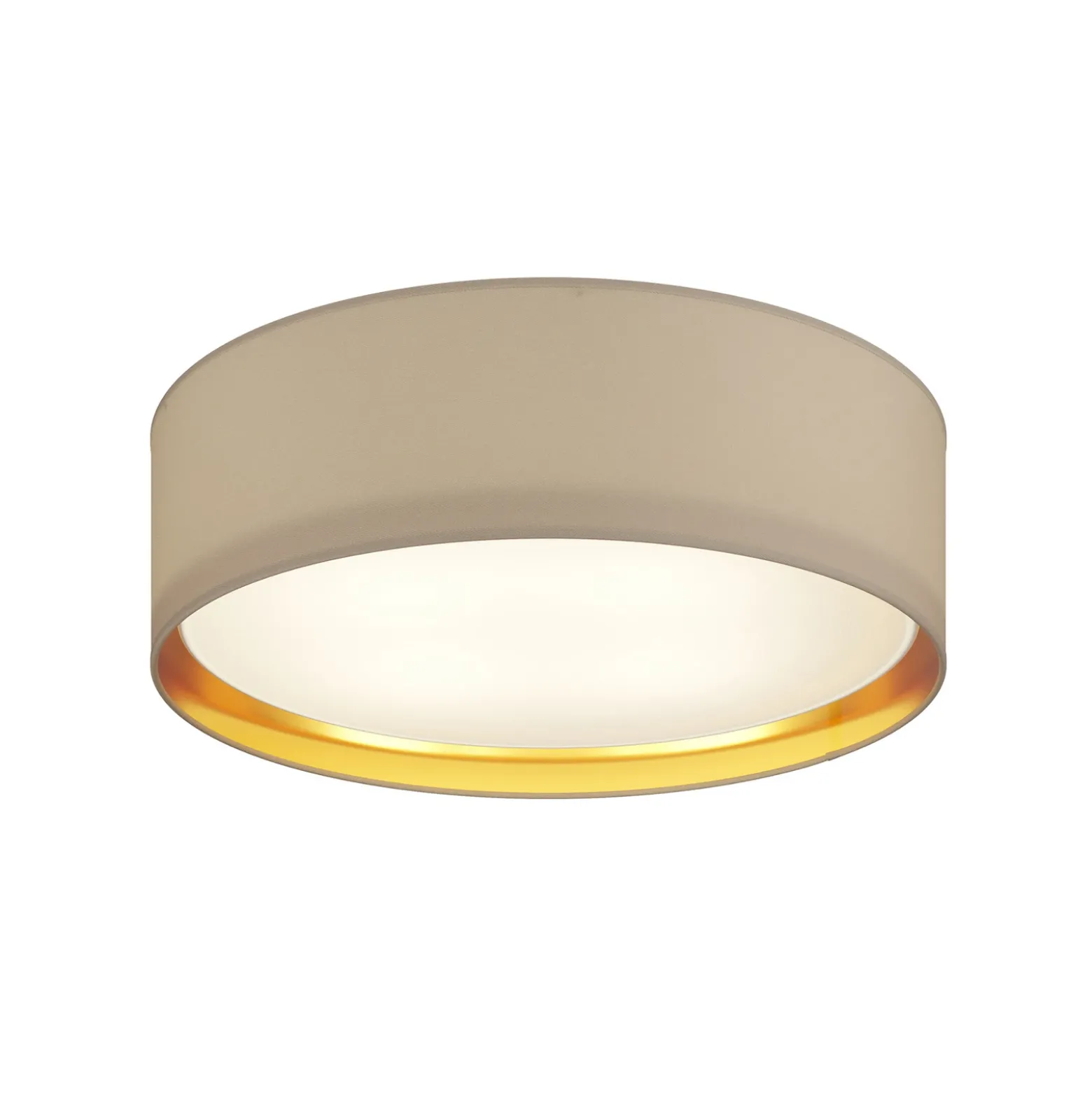 Lámpara de techo Bilbao, gris/oro, Ø 60 cm