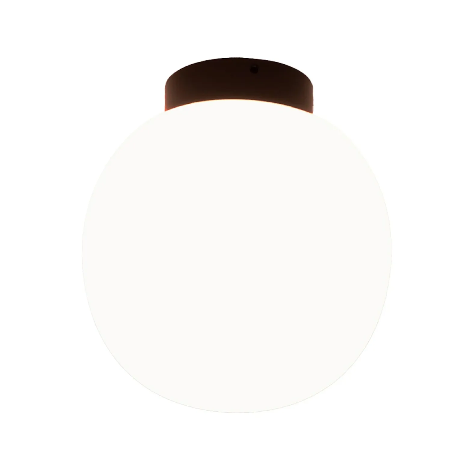 Lámpara de techo Casablanca Acai, blanco/negro, cristal, 16 cm, E27