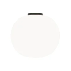 Lámpara de techo Casablanca Acai, blanco/negro, cristal, 26 cm, E27