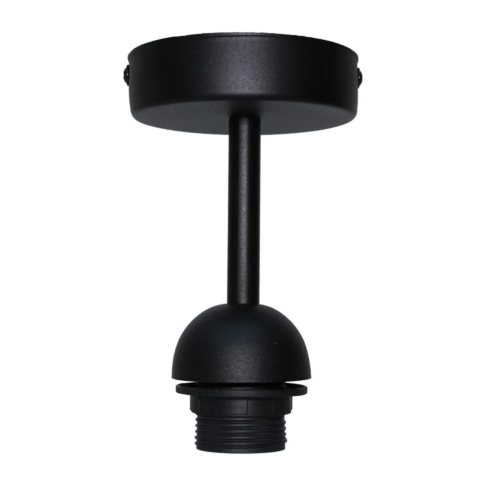 Lámpara de techo Cedrik, organza negra, chapa de fresno, 45 cm