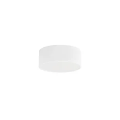 Lámpara de techo Cleo 200, blanca, sensor, IP54, Ø 20 cm, metal