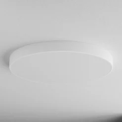 Lámpara de techo Cleo 800, blanco, sensor, IP20, Ø 78 cm, metal