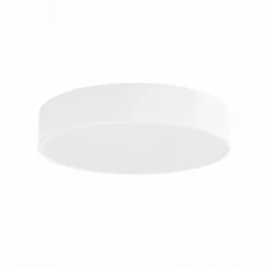 Lámpara de techo Cleo 400, blanco, sensor, IP54, Ø 40 cm, metal