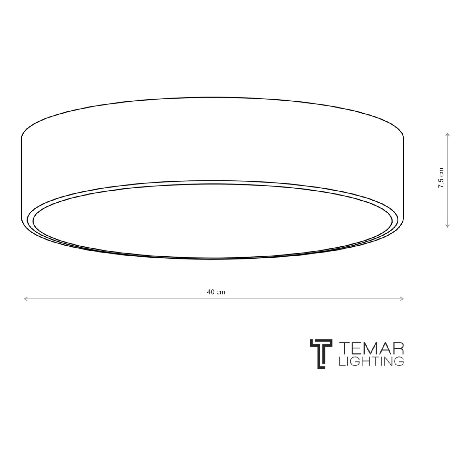 Lámpara de techo Cleo 400, Ø 40 cm cobre