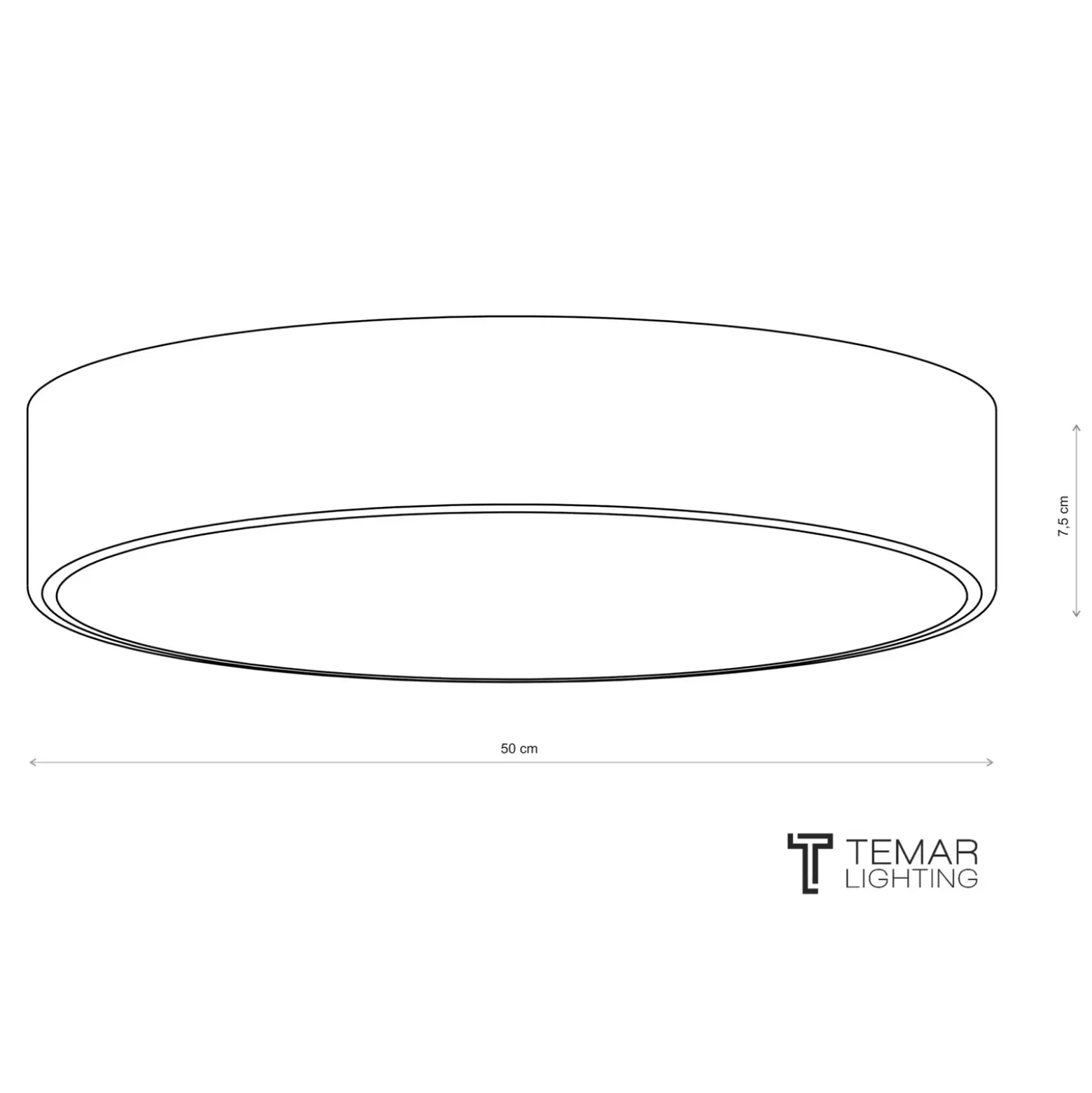 Lámpara de techo Cleo 500, cobre, sensor, IP54, Ø 50 cm, metal