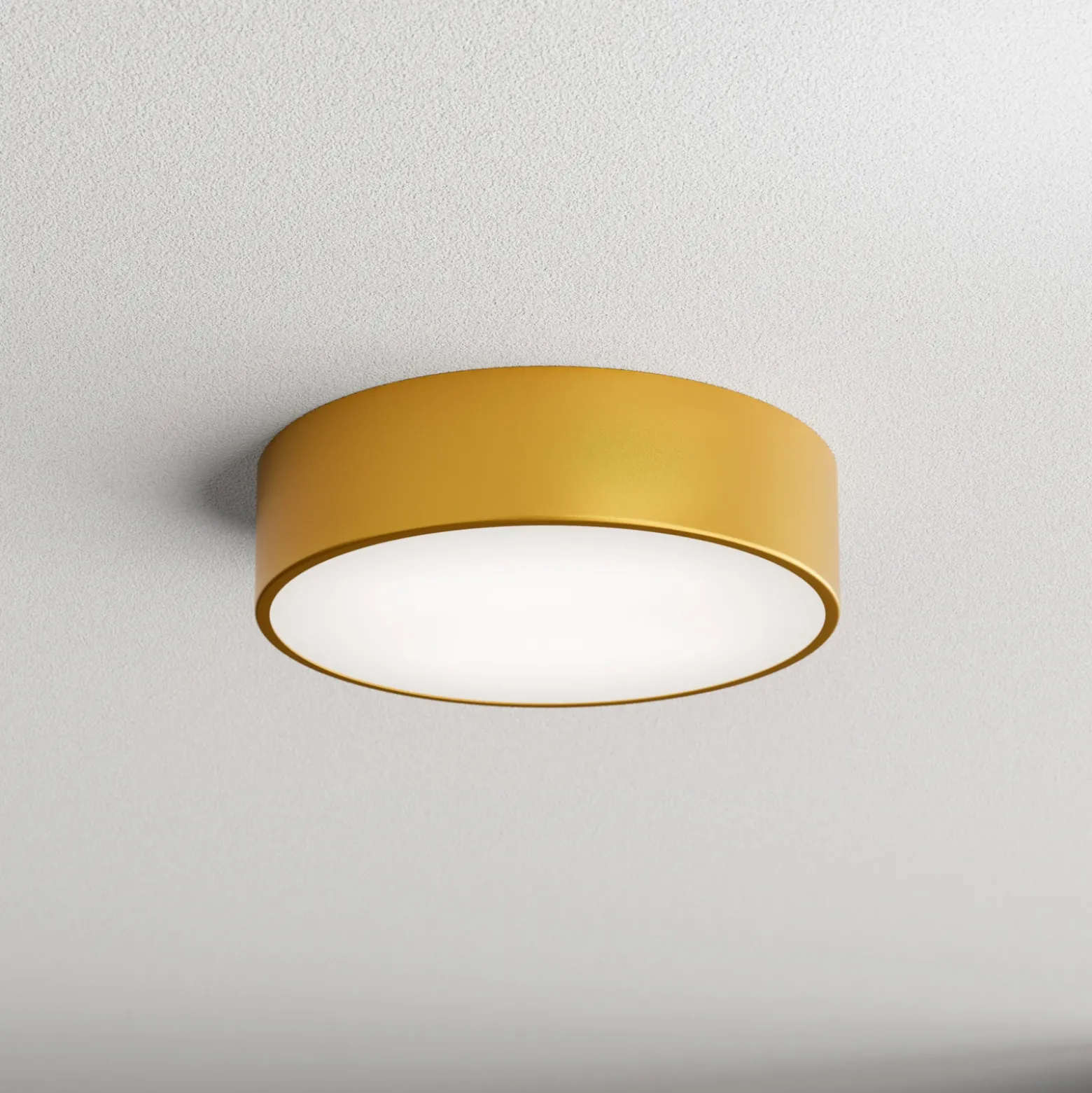 Lámpara de techo Cleo 300, dorada, sensor, IP20, Ø 30 cm, metal