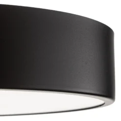 Lámpara de techo Cleo 400, negro, sensor, IP20, Ø 40 cm, metal