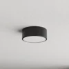 Lámpara de techo Cleo 200, negro, sensor, IP54, Ø 20 cm, metal