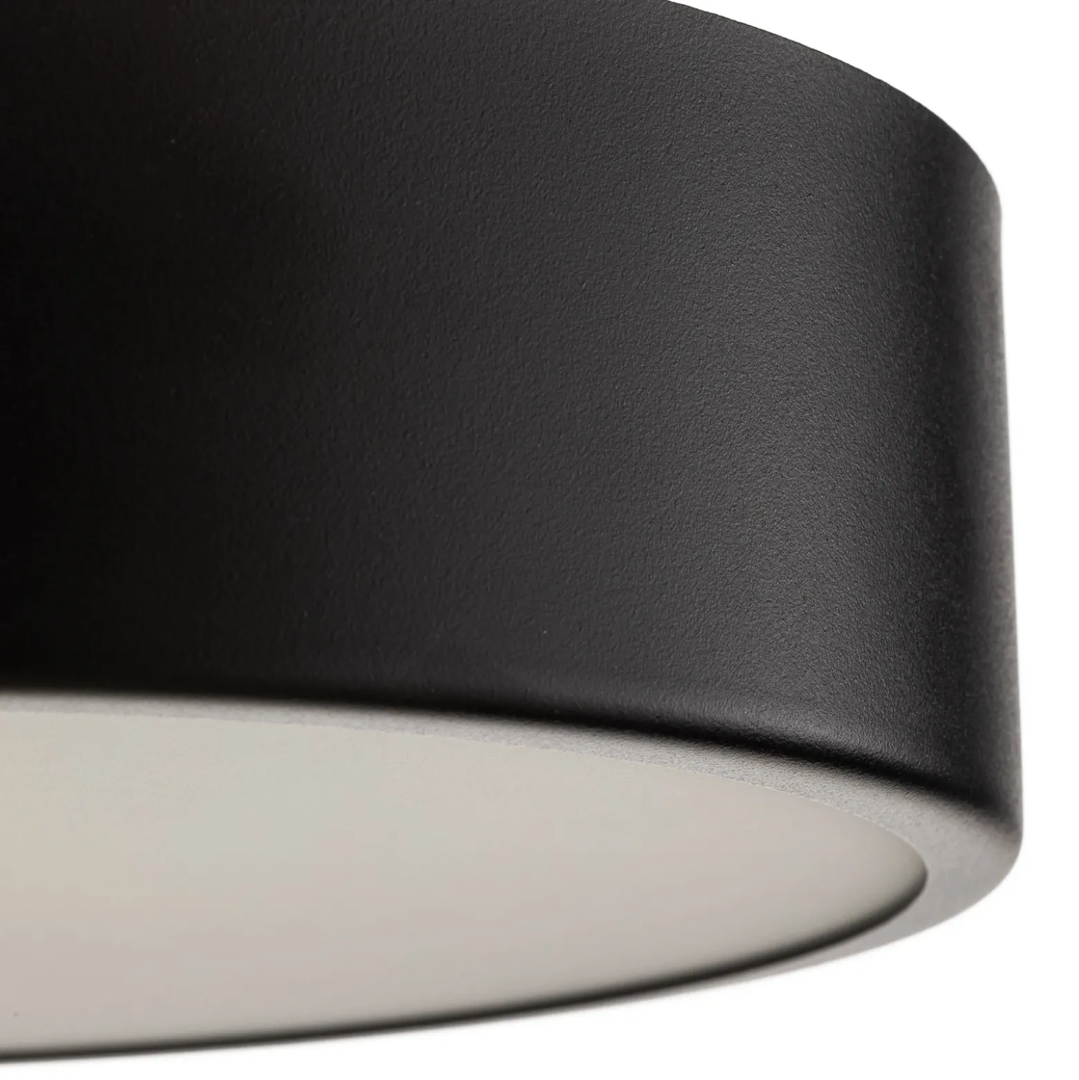 Lámpara de techo Cleo 300, negro, sensor, IP20, Ø 30 cm, metal