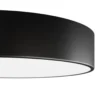 Lámpara de techo Cleo 200, negro, sensor, IP54, Ø 20 cm, metal