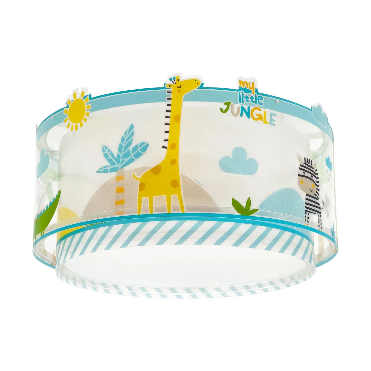 Lámpara de techo Dalber LITTLE JUNGLE, blanco/amarillo