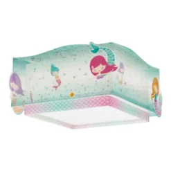 Lámpara de techo Dalber MERMAID, multicolor, de 1 luz