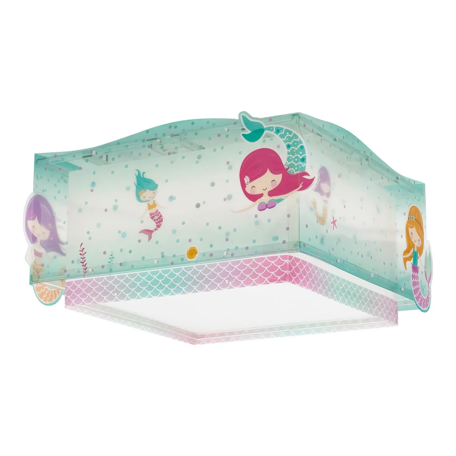 Lámpara de techo Dalber MERMAID, multicolor, de 1 luz