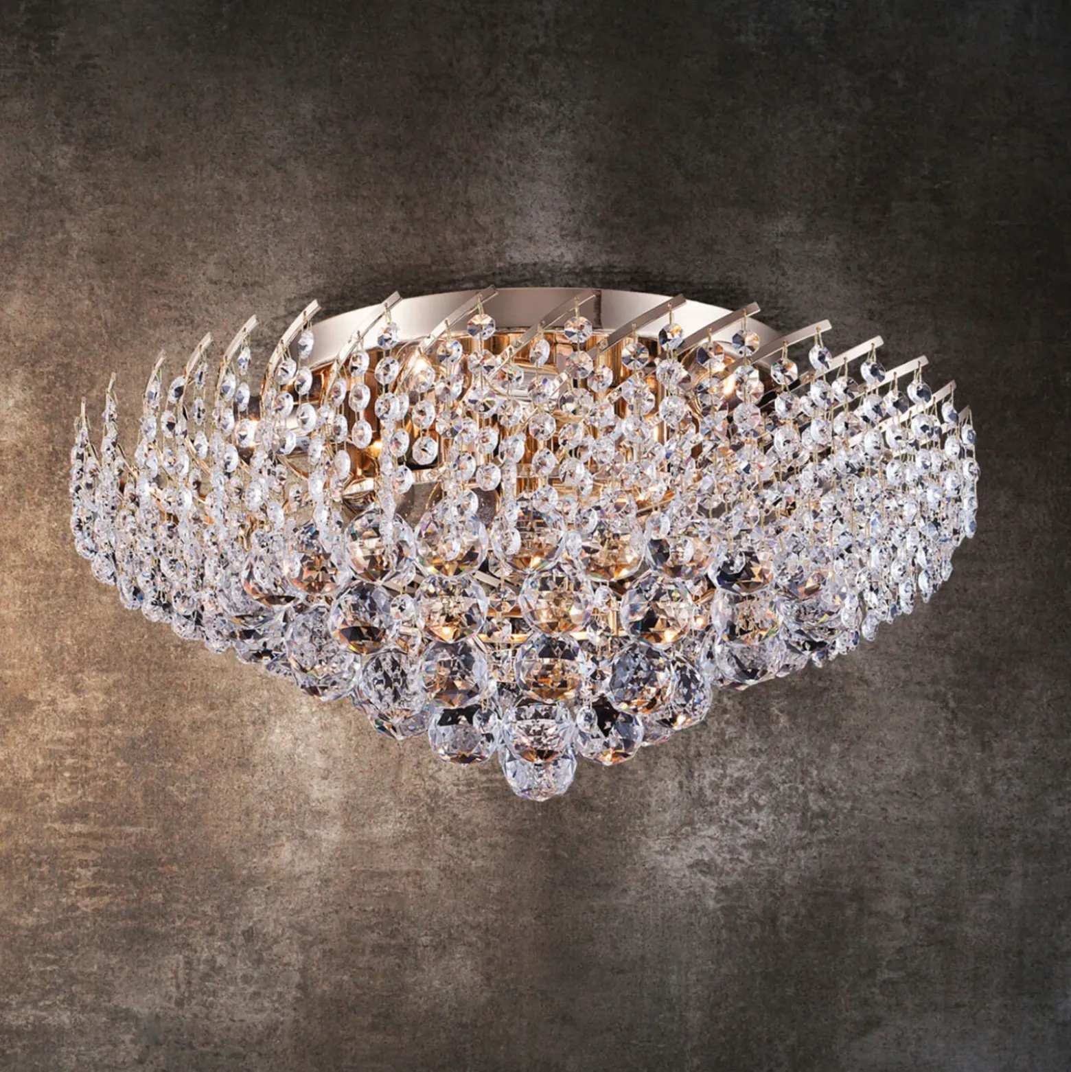 Lámpara de techo de cristal Karolina Ø 51 cm