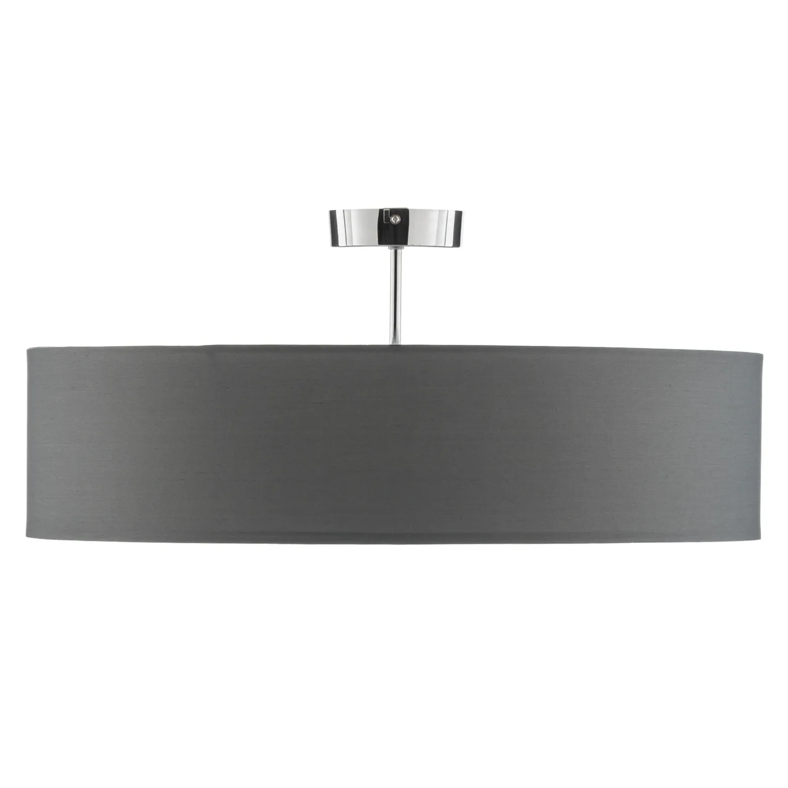 Lámpara de techo de tela Andria, 60 cm, gris claro