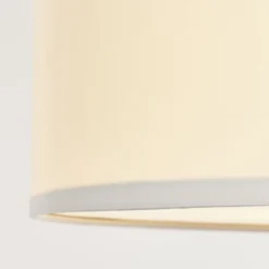 Lámpara de techo de tela Andria, 60 cm, blanca