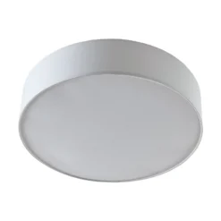 Lámpara de techo de tela Gordana en blanco, 57 cm