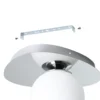 Lámpara de techo EGLO CASTROVIDO cromada, 24 cm, 1 luz, IP44, G9-LED