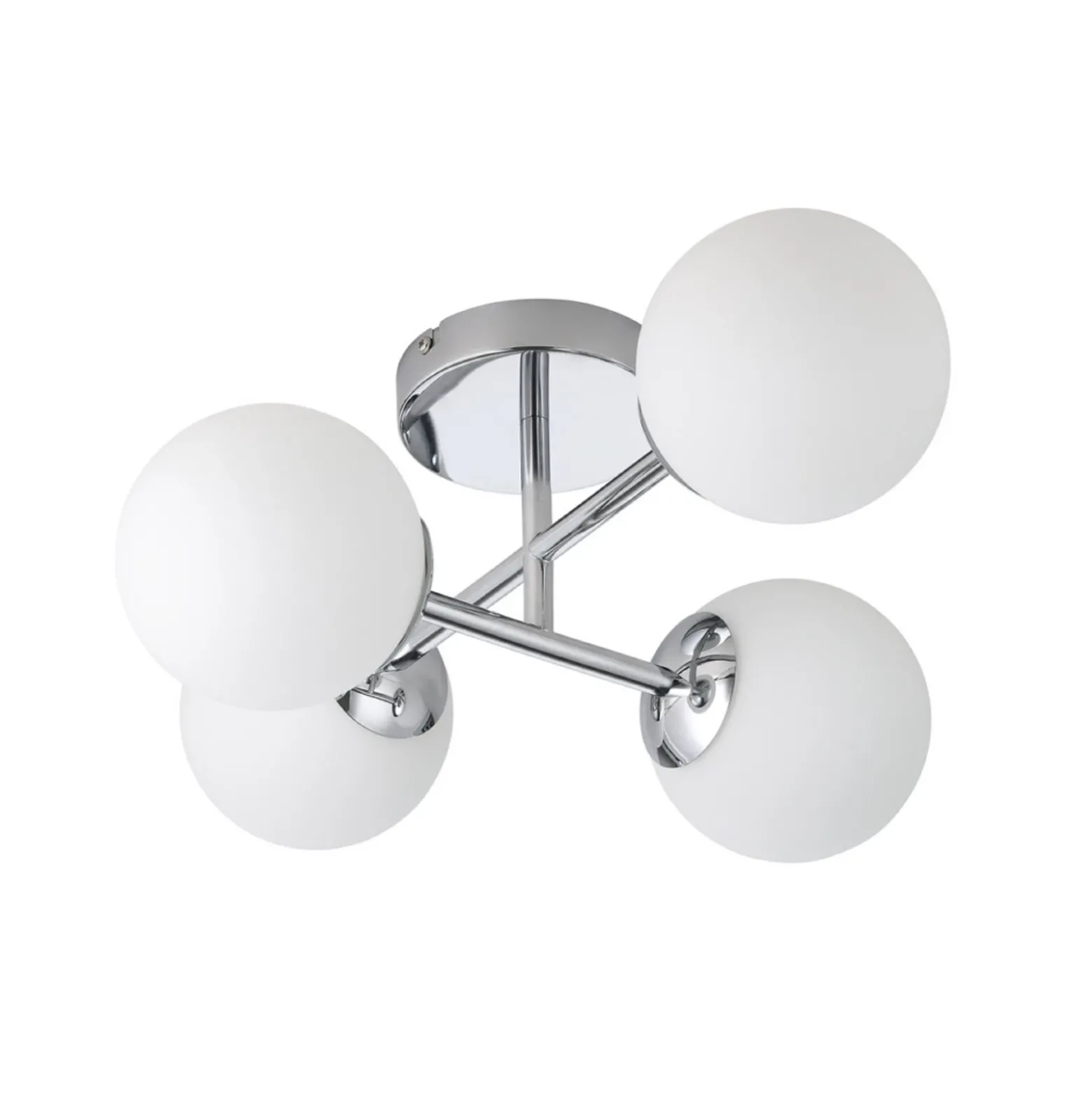 Lámpara de techo EGLO CASTROVIDO, cromada, 48 cm, 4 luces, IP44, G9-LED