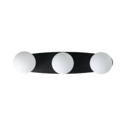 Lámpara de techo EGLO CASTROVIDO, negra, 58 cm, 3 luces, IP44, G9-LED