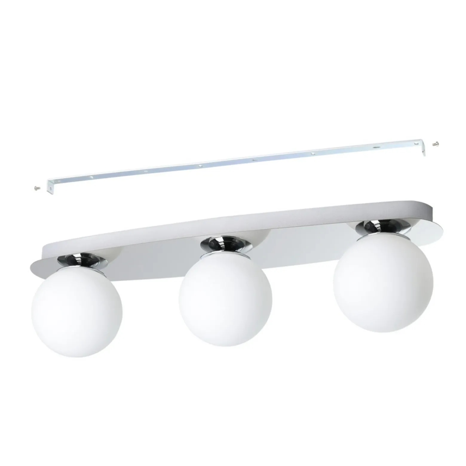 Lámpara de techo EGLO CASTROVIDO, cromada, 58 cm, 3 luces, IP44, G9-LED