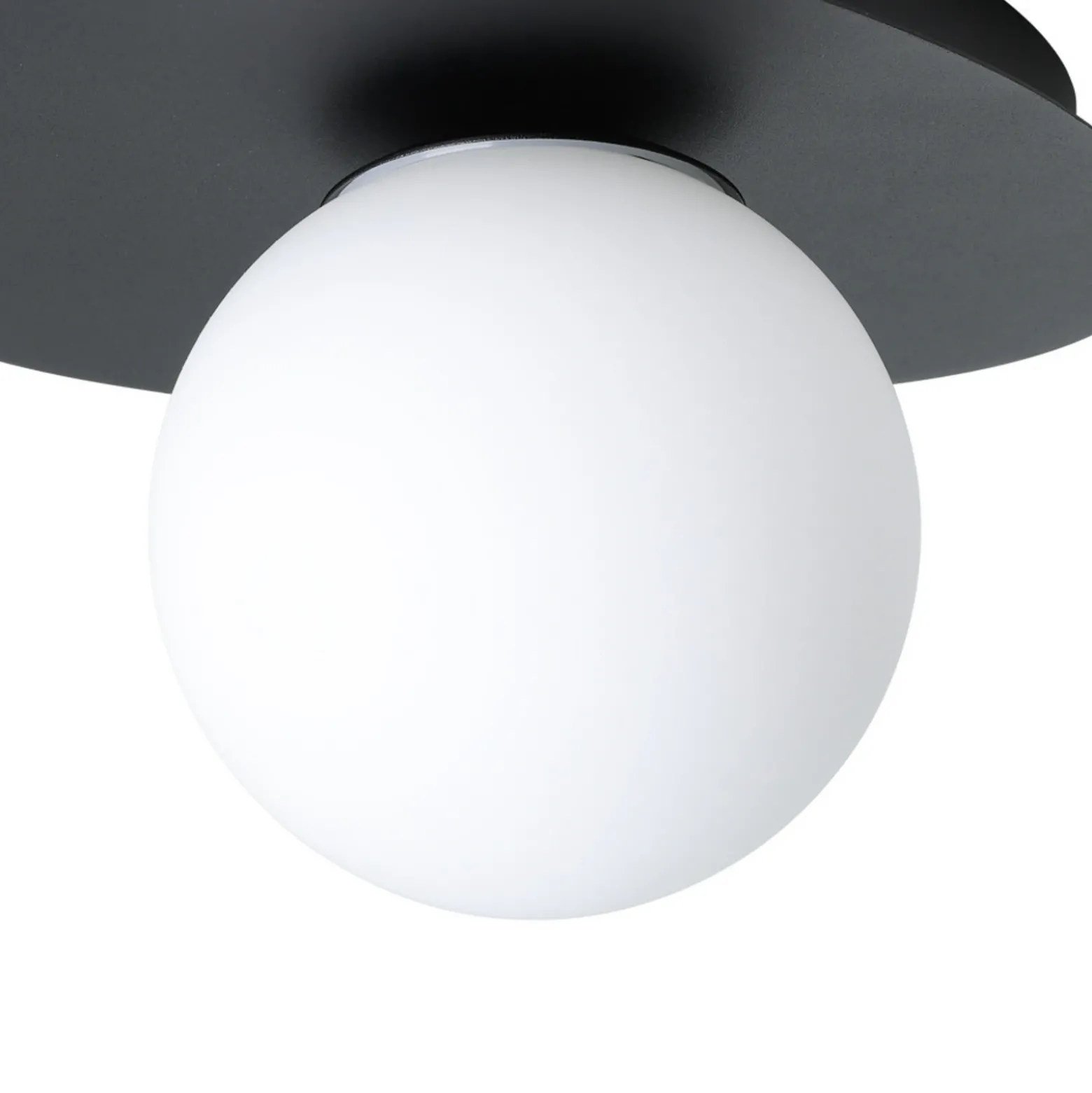 Lámpara de techo EGLO CASTROVIDO, negra, 24 cm, 1 luz, IP44, G9-LED