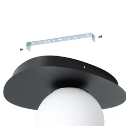 Lámpara de techo EGLO CASTROVIDO, negra, 24 cm, 1 luz, IP44, G9-LED
