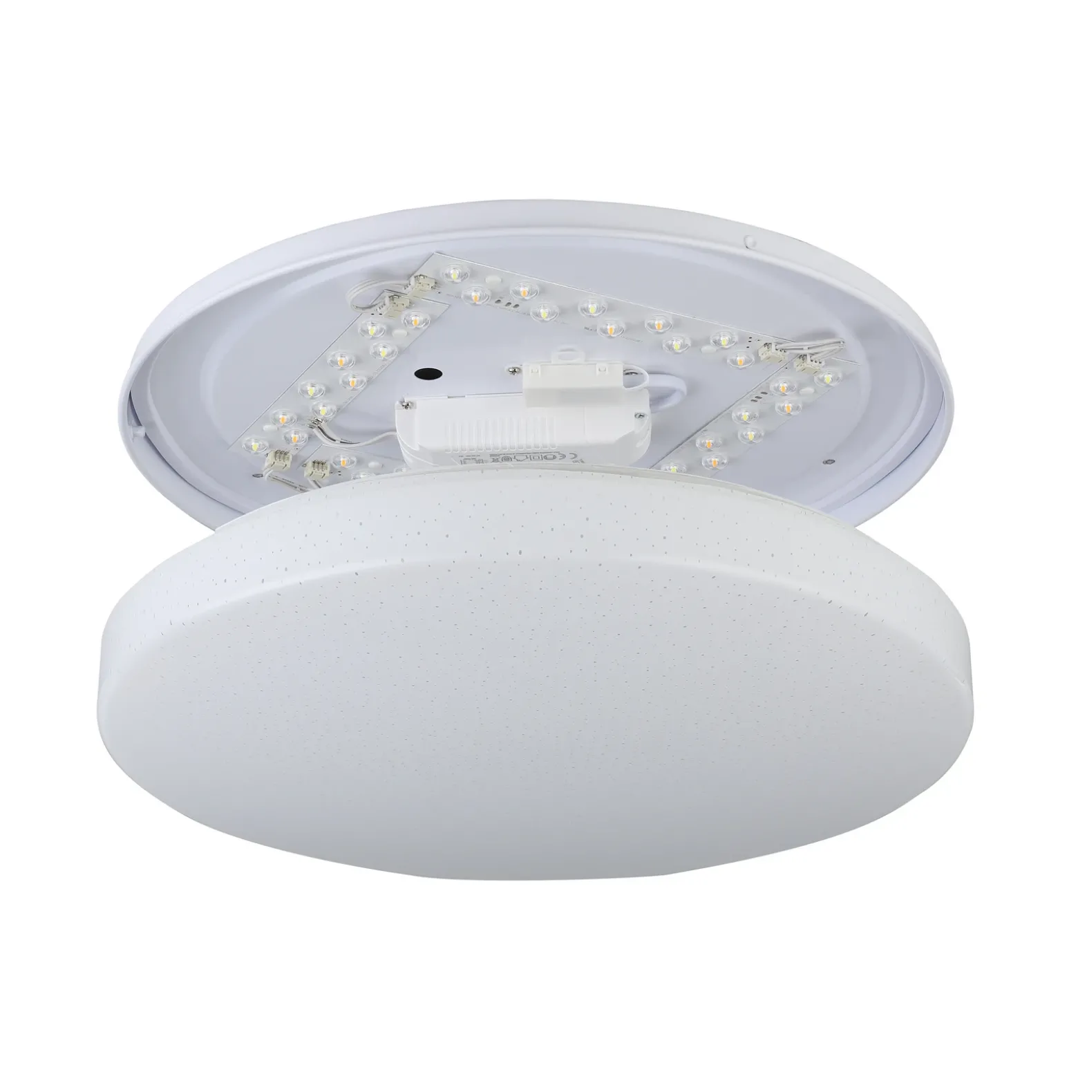 Lámpara de techo EGLO connect Totari-Z, Ø38cm, 19W, efecto cristal