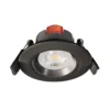 Lámpara de techo empotrable LED SMD-68-230V, 2.700K, Ø8,5cm, negra