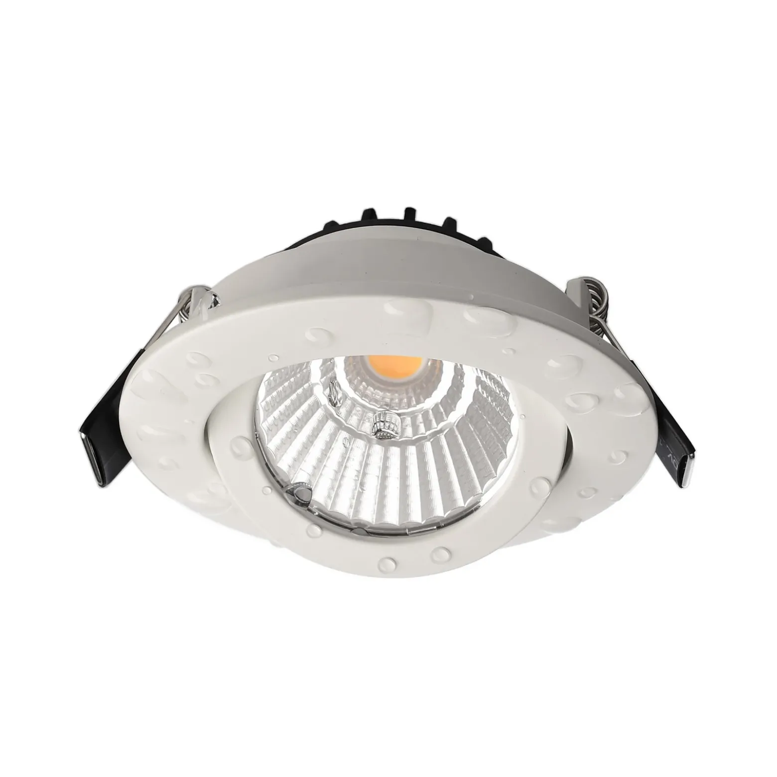 Lámpara de techo empotrable LED Dione, IP44, 3.000 K, blanca, atenuable