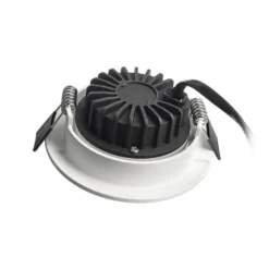 Lámpara de techo empotrable LED Dione, IP44, blanca, atenuable a cálida
