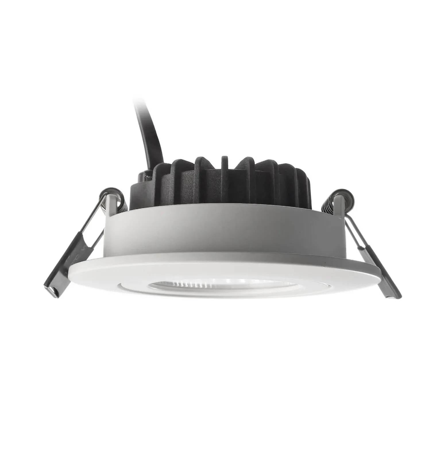 Lámpara de techo empotrable LED Dione, IP44, 4.000 K, blanca, atenuable