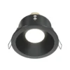 Lámpara de techo empotrable Maytoni Zoom, negra, Ø 8,5 cm aluminio IP65