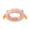 Lámpara de techo empotrable Prios Fibur, cobre, aluminio, Ø 8,2 cm