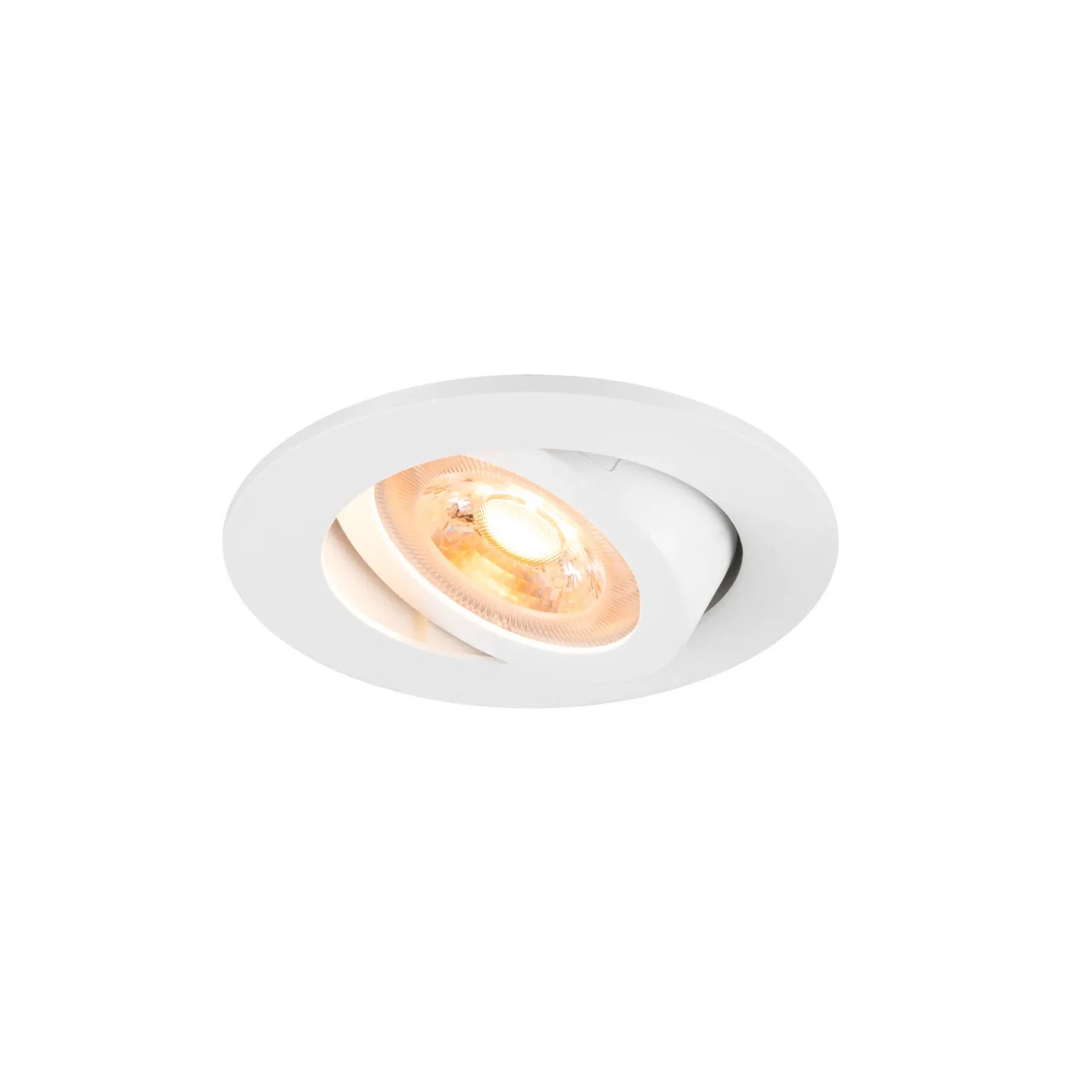 Lámpara de techo empotrable SLV New Tria, blanca, aluminio, Ø 8,2 cm