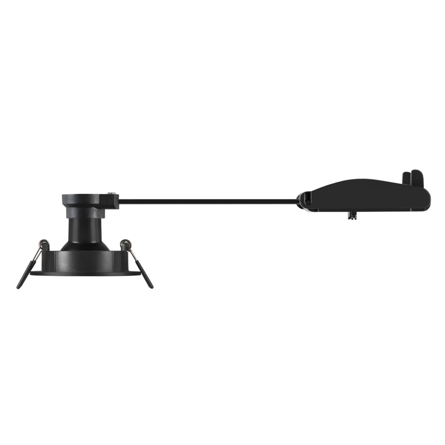 Lámpara de techo empotrable SLV New Tria, negra, aluminio, Ø 8,2 cm