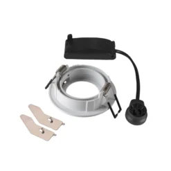 Lámpara de techo empotrable SLV New Tria, blanca, aluminio, Ø 8,2 cm