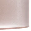Lámpara de techo Euluna Tibu, textil, Ø50 cm, capuchino