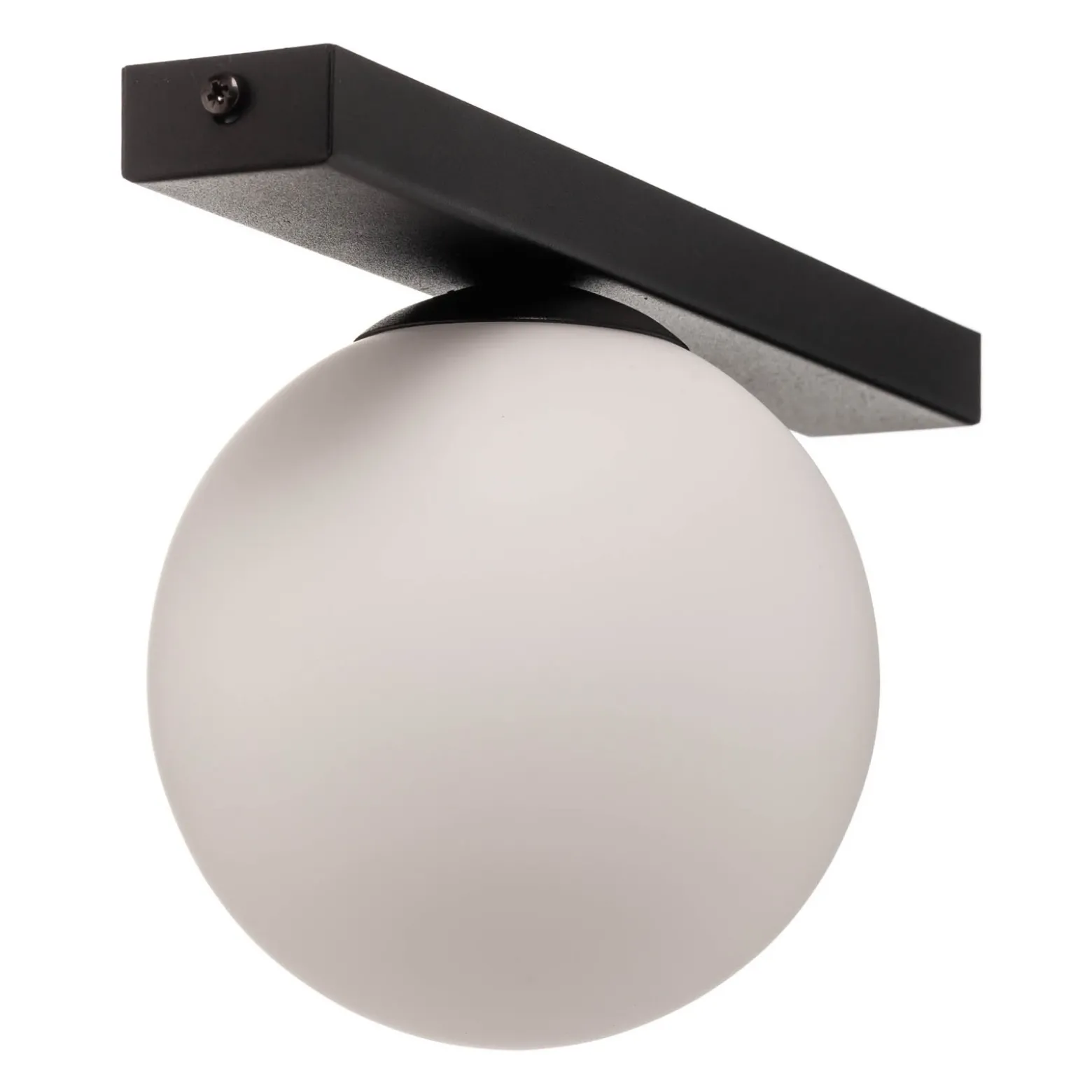 Lámpara de techo Fit, negro/ópalo, 1 luz