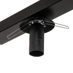 Lámpara de techo Fit, negro/ópalo, 1 luz
