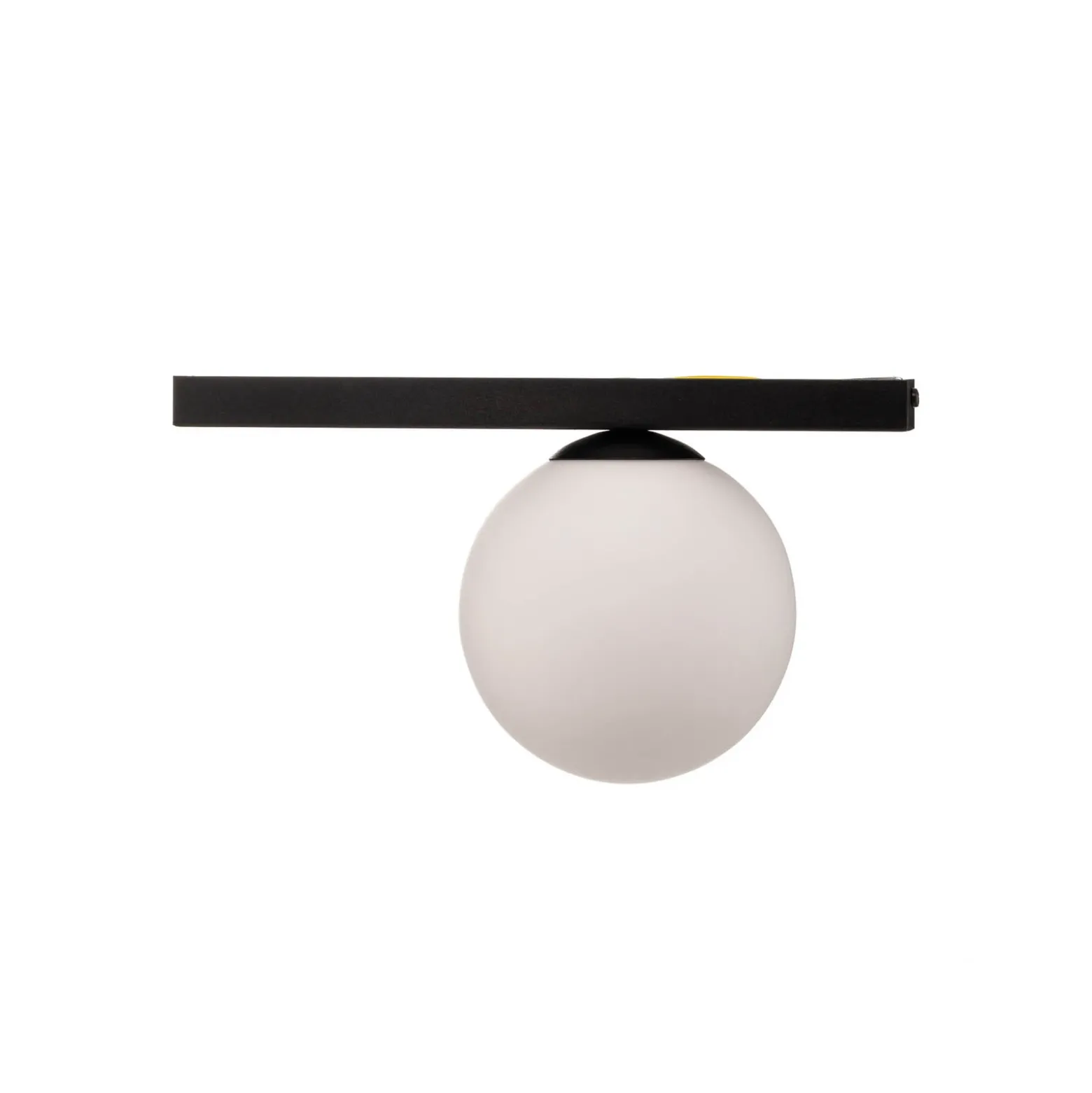 Lámpara de techo Fit, negro/ópalo, 1 luz