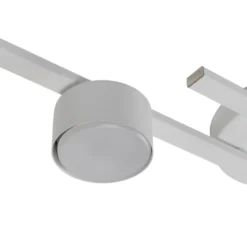 Lámpara de techo Fragment, blanca, longitud 86 cm, metal, 4 luces.